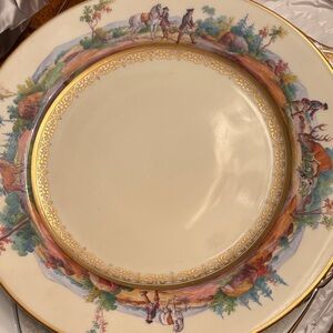Elegant Handpainted Serving Plate